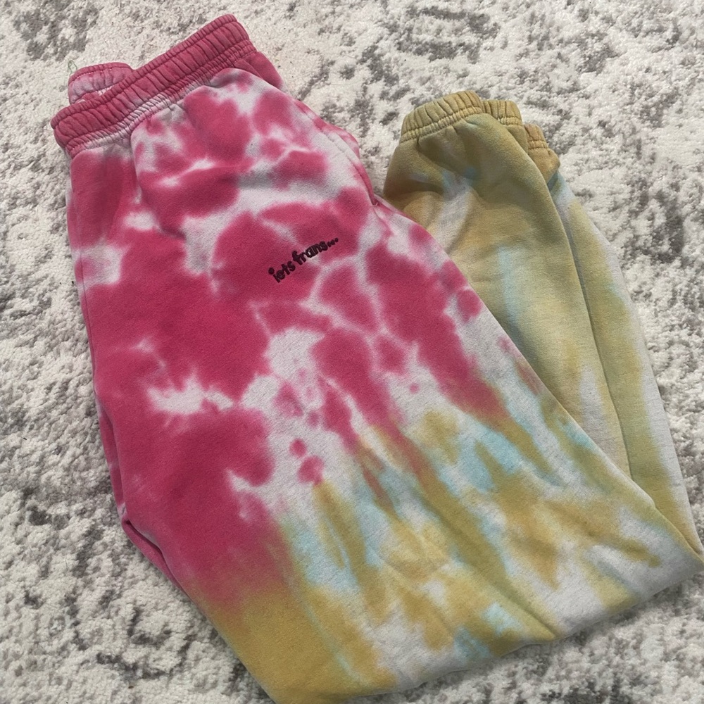 Urban Outfitters (Iets Fran) Colorful Tie-Dye Jogger Pants